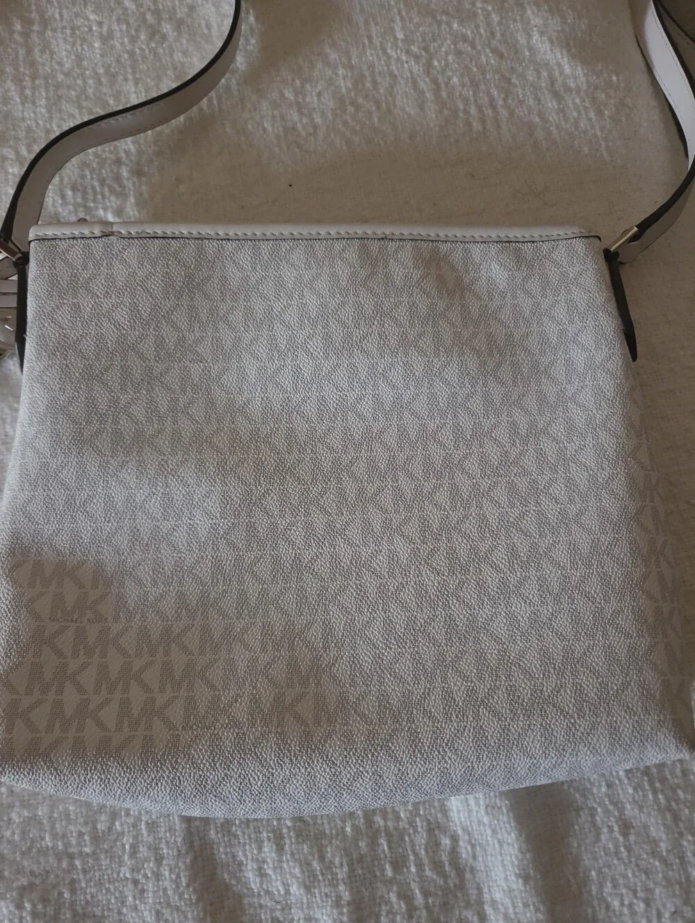 Michael Kors White and Yellow Crossbody Bag